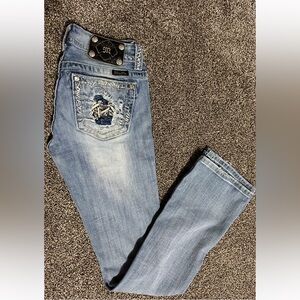 Miss Me Light Blue Straight Leg Jeans